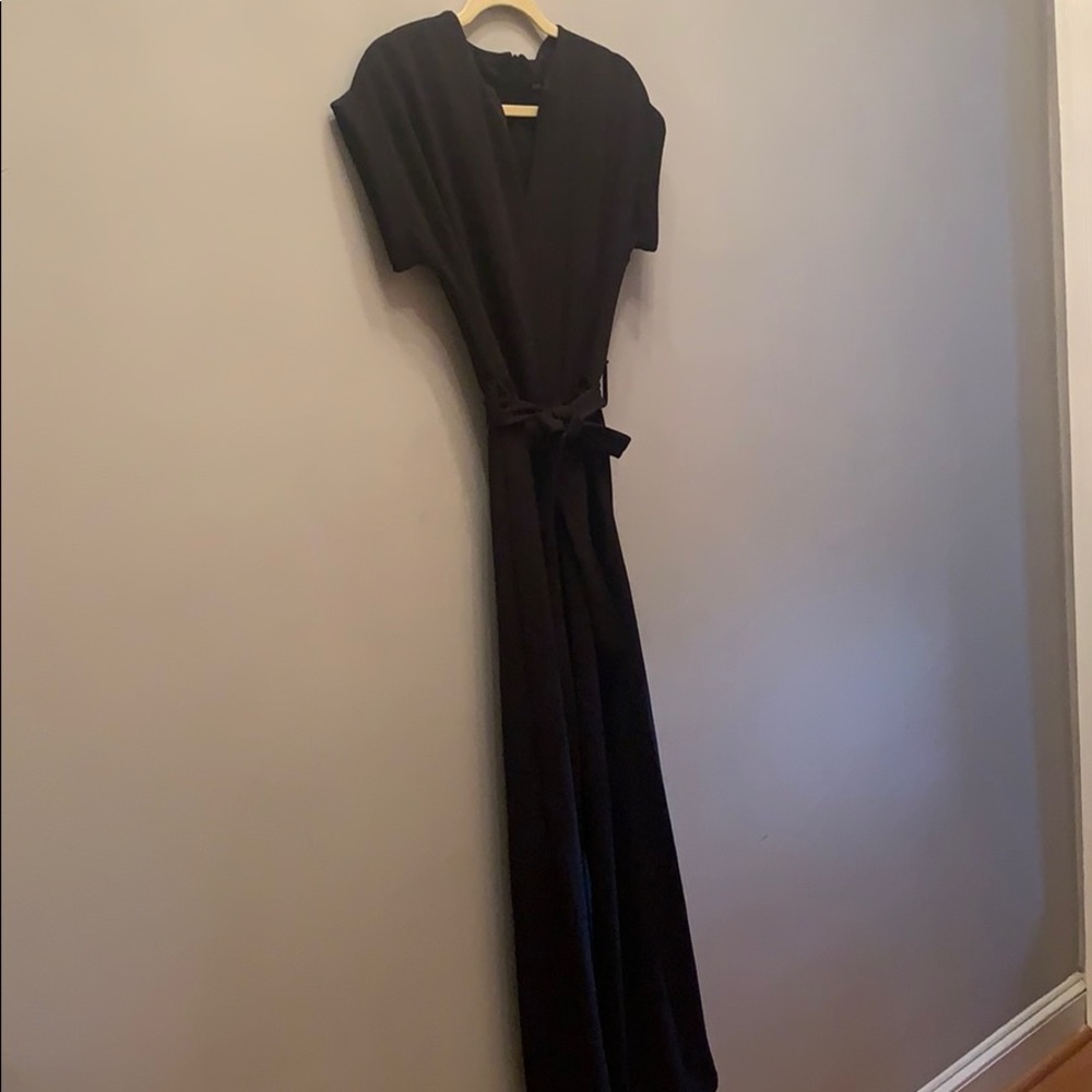 Black jumper with tie waist